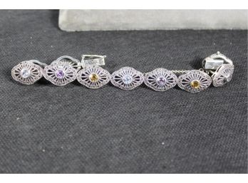 Sterling Bracelet Stones