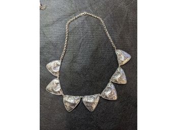 Sterling Hand Hammered Necklace