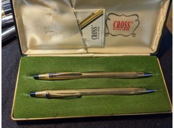 Cross Gold Filled 'mobil' Pen/pencil Set