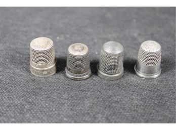 Sterling Thimble Lot