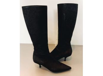 Gorgeous Prada Boots - Sz 7.5 Embossed Leather