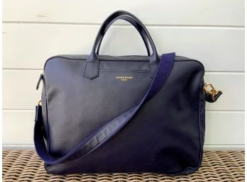 Longchamp Navy Leather Carry Bag-NEW