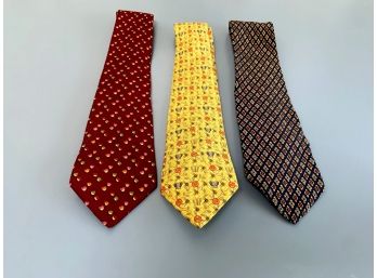 Hermes, Valentino, & Ferregamo Ties