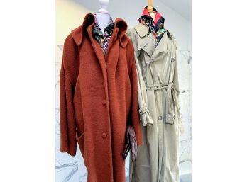 Beautiful Fall Coats( Armani),  Scarf, & Gloves