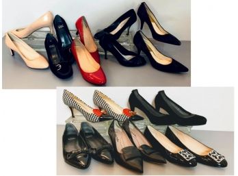 10 Mixed Designer Shoe Lot -  Sz 8 -5.5  Stuart Wetizman, Marc Jacobs, LK Bennett, Kate Spade And More!