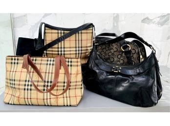 Coach, Two Burberry's,  & Sigrid Olsen Handbags