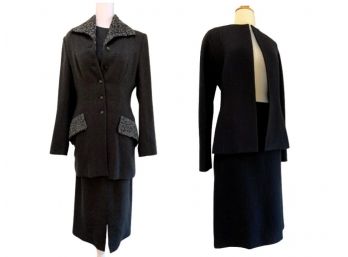 Donna Karan Suit And  Petrovitch & Robinson Paris Dress And Jacket