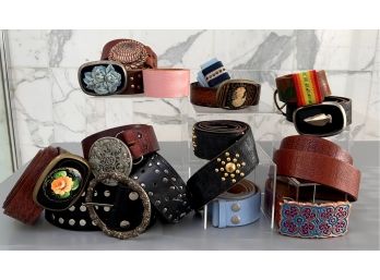 16 Allison Daniel Designs Leather Belts & Buckles Mix & Match