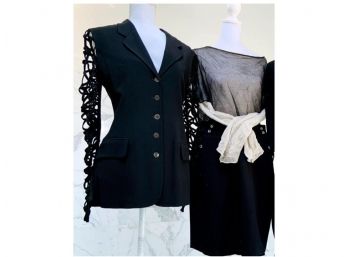 Avant Garde Grouping - Blazer, B&W Top And Wool Shorts (3 Pcs)