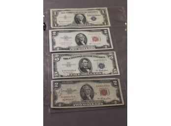 Vintage Currency Group #1 $5 Silver Certificate & More