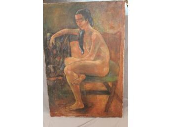 Original Oil Nude - Unsigned