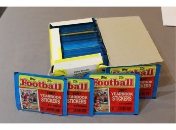 1987 Topps Football Yearbook Stickers (original Packs Were 25 Cents) 100 Packs