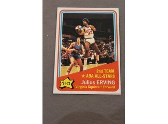 1972-1973 Topps NBA Playoffs & All-Star Cards - Julius Erving