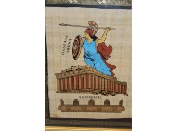 Great Image Of Athena On Papyrus