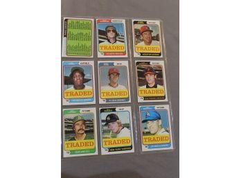 1974 Topps Traded Baseball Subset Near Complete (42)