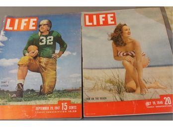 1947 & 1948 Life Magazines Excellent Condition