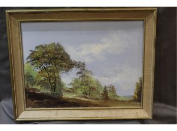 Lovely Trees On Hillside Original Oil