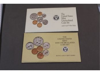 1990 & 1992 Uncirculated Coin Sets