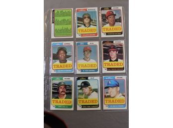 1974 Topps Baseball Trades Subset Complete