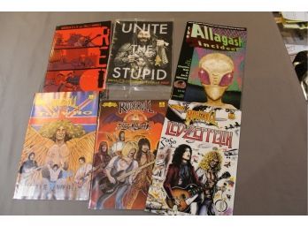 Rock Comics Group - The Who, Aerosmith, Led Zeppelin & Book On Kiss