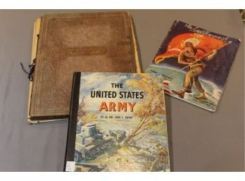 Incredible Scrapbook Of WWII, 1941 Book United State Army & Marine Magazine 'leatherneck' 1943