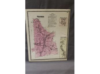 1870 Oxford MA, Oxford Hodges Village - North Oxford (Worcester Co. Mass.) Beers Map