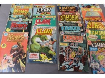 DC Comic Group 5 Kong The Untamed - Claw The Unconquered & More (18) 1974-1978