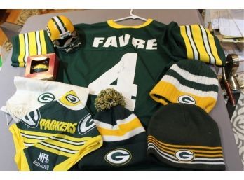 Green Bay Packers Merch Brett Favre Jersey Hats And More!