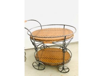 Wicker Serving Card & Planter