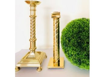 Brass Finish Candle Sticks  2