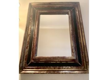 Decorative Distress Finish Wall Mirror With Bevel Edge