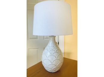 White Coastal Ceramic Table Lamp