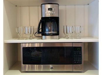 GE Microwave And Cuisenart Coffee Maker