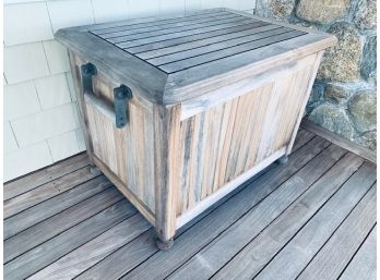 Teak Storage Ice Chest