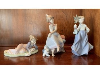 Grouping Lladro & Nao Girl Figurines