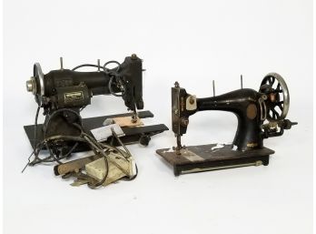 A Pair Of Antique Sewing Machines