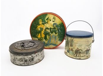 A Trio Of Vintage Tins