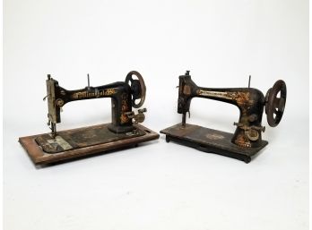 A Pair Of Antique Sewing Machines