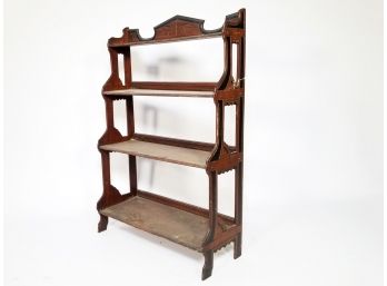 An Antique Wood Eastlake Style Bookshelf