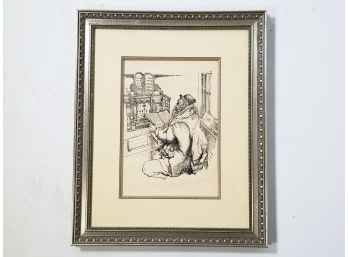 A Signed And Framed Judaica Print