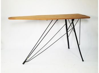 A Vintage Wood And Metal Ironing Board