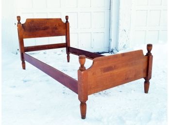 A Vintage Maple Four Poster Twin Bedstead