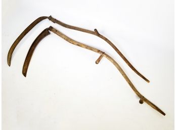 A Pair Of Antique Scythes