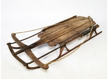 A Vintage Wood Sled