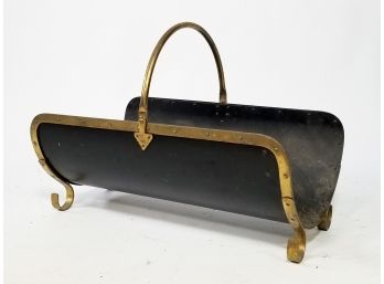 A Vintage Metal Wood Holder