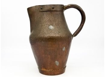 A Large 19th Century Copper Pitcher