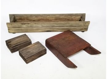 A Primitive Wood Planter, And More Decor