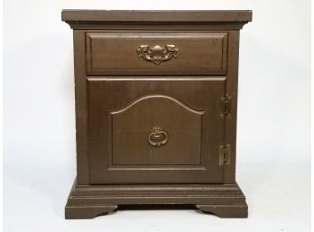 A Hardwood Paneled Nightstand