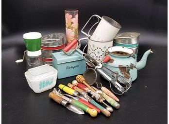 Pyrex, Enamelware And More Vintage Kitchen