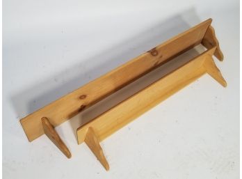 A Series Of 3 Pine Shelves